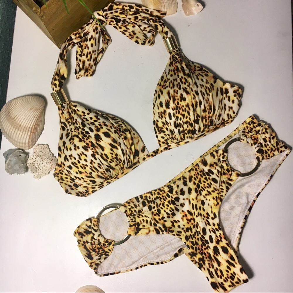 Victoria Secret Cheetah Print Cheeky Bikini